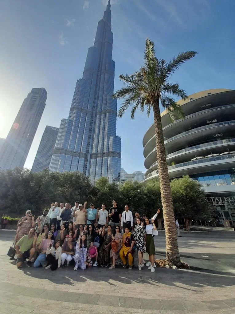 Happy travellers